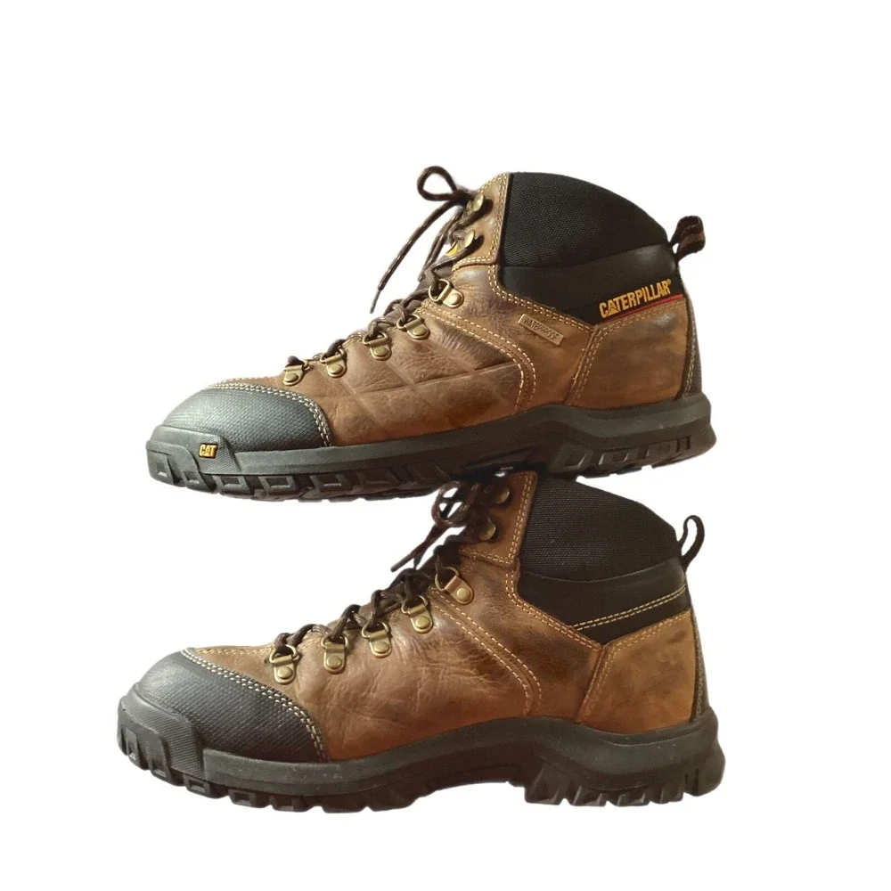 Cat Footwear Men's Threshold Waterproof Soft Toe Lace Up Work Boots Size 12